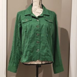 Christopher & Banks Button Front Top XL